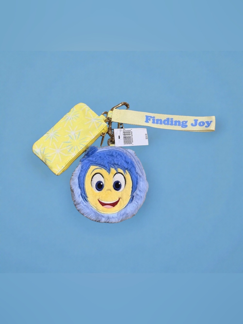 Disney Parks Inside Out 2 Joy Two-Pouch Wristlet
